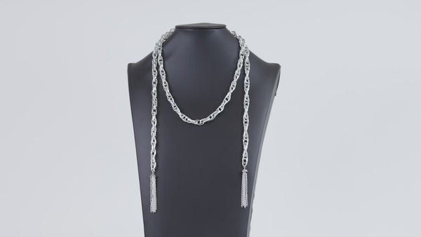 SCARFed for Attention - Silver Necklace