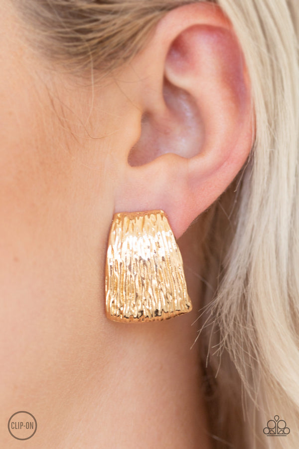 Superstar Shimmer - Gold Earrings