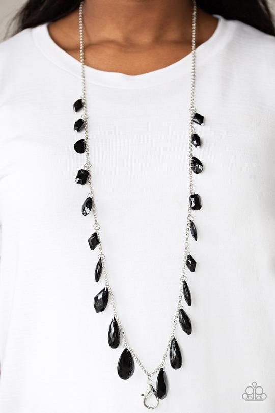 Glow and Steady Wins The Race - Black Necklace