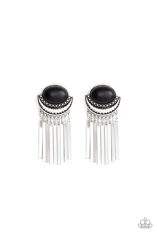 Monsoon Season - Black Post Earring