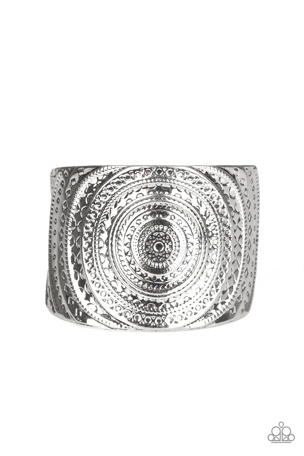 Bare Your SOL - Silver Cuff Bracelet