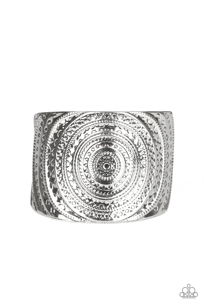 Bare Your SOL - Silver Cuff Bracelet