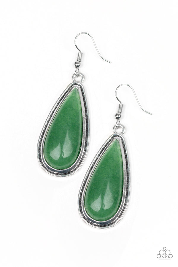 Oasis Sheen - Green Earring