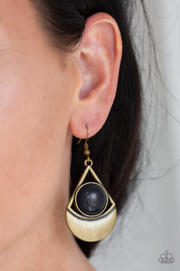 Sonoran Sailing - Brass Earrings