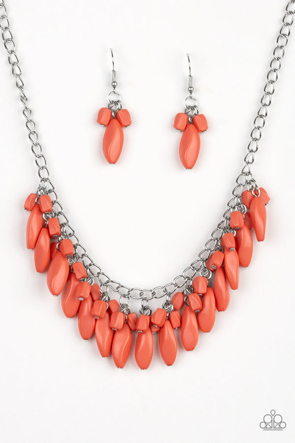 Bead Binge - Orange Necklace