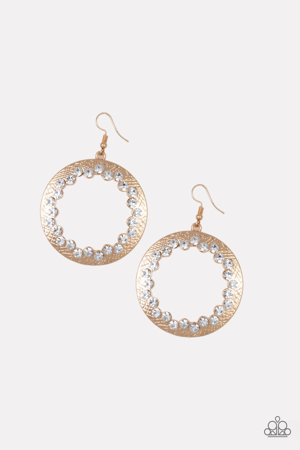 Gala Glitter - Gold Earring