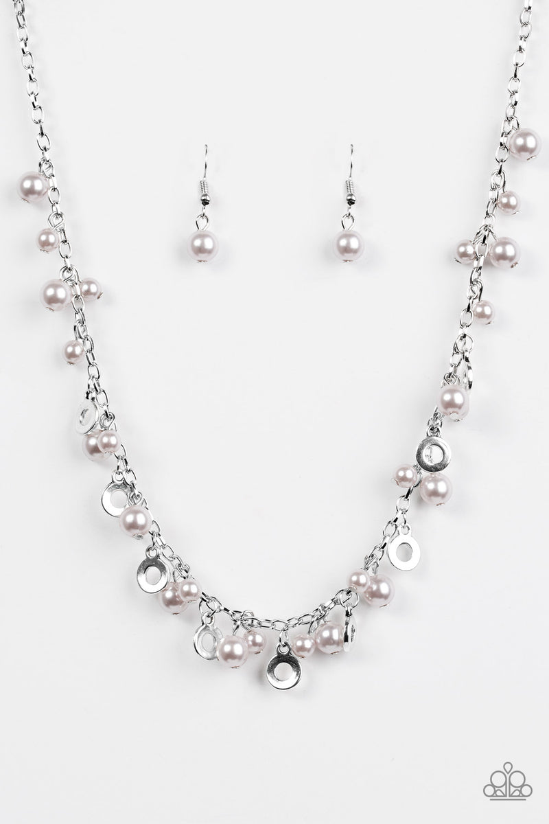 Elegant Ensemble - Silver Necklace
