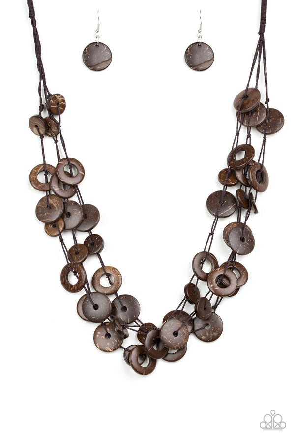 Wonderfully Walla Walla - Brown Necklace