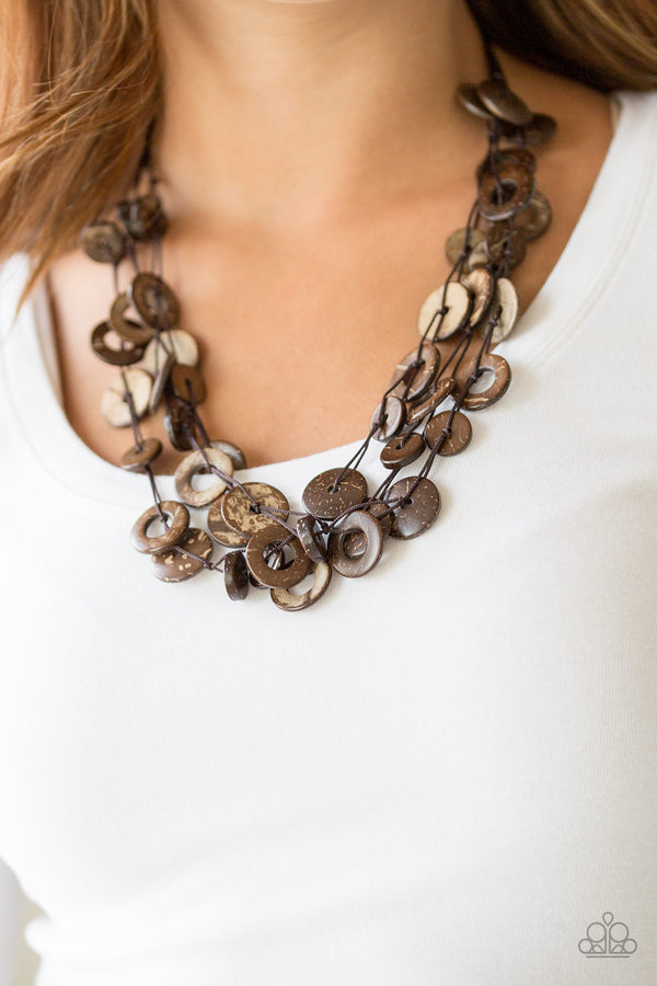 Wonderfully Walla Walla - Brown Necklace