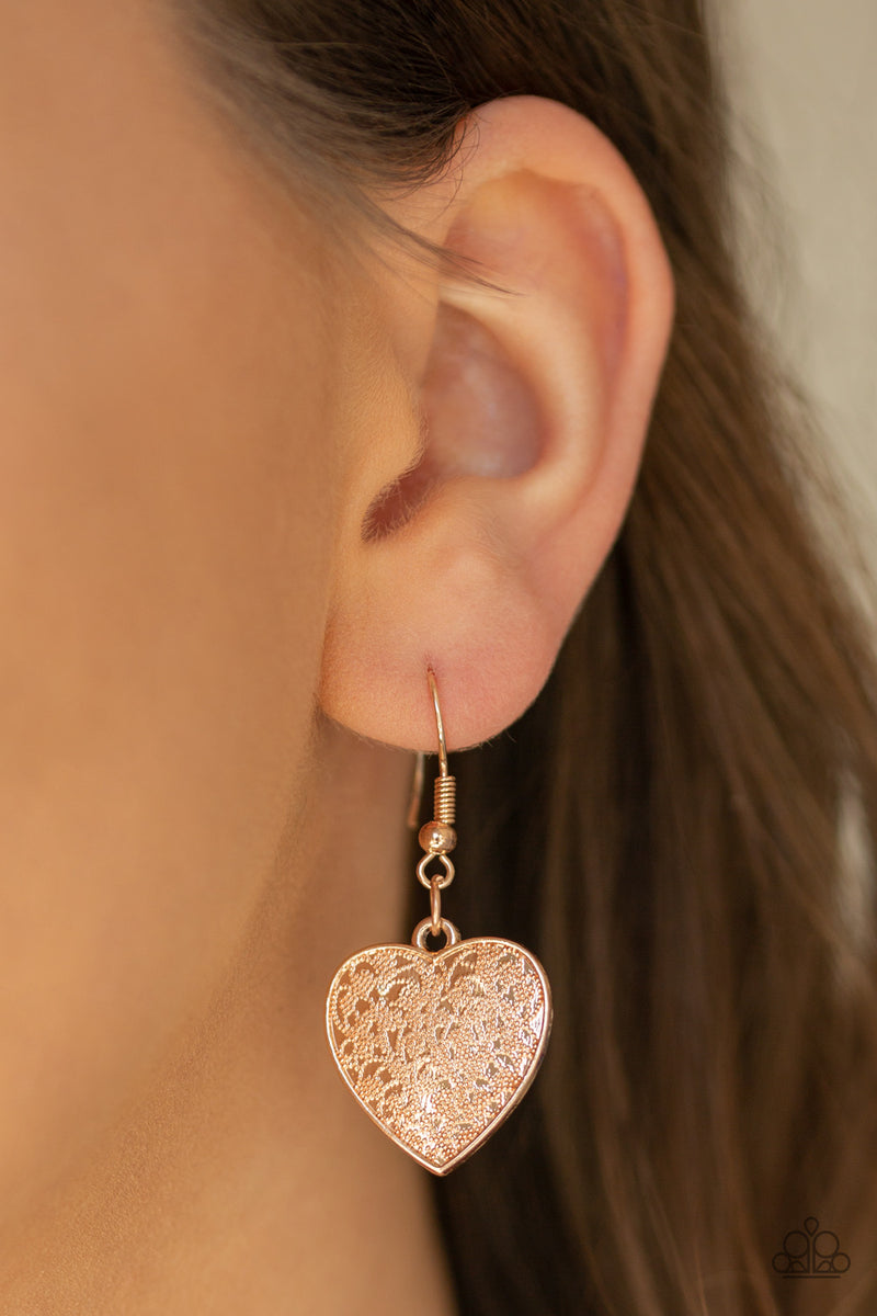 Look Into Your Heart - Rose Gold Necklace