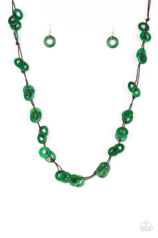 Waikiki Winds - Green Necklace