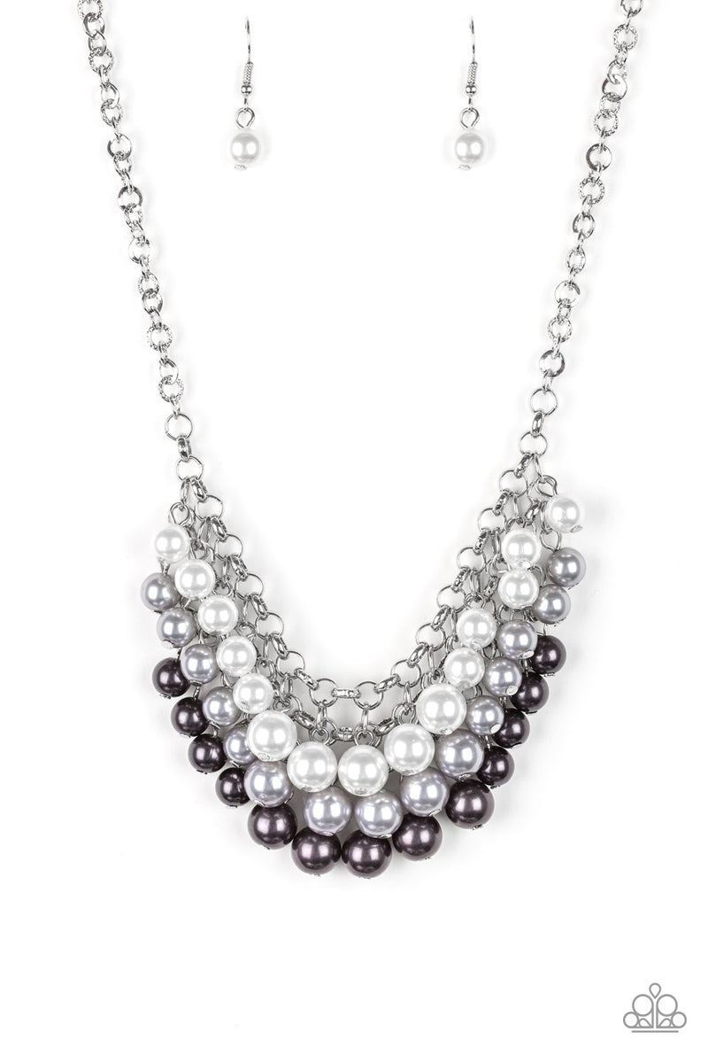 Run For The HEELS! - Gray Multi Necklace
