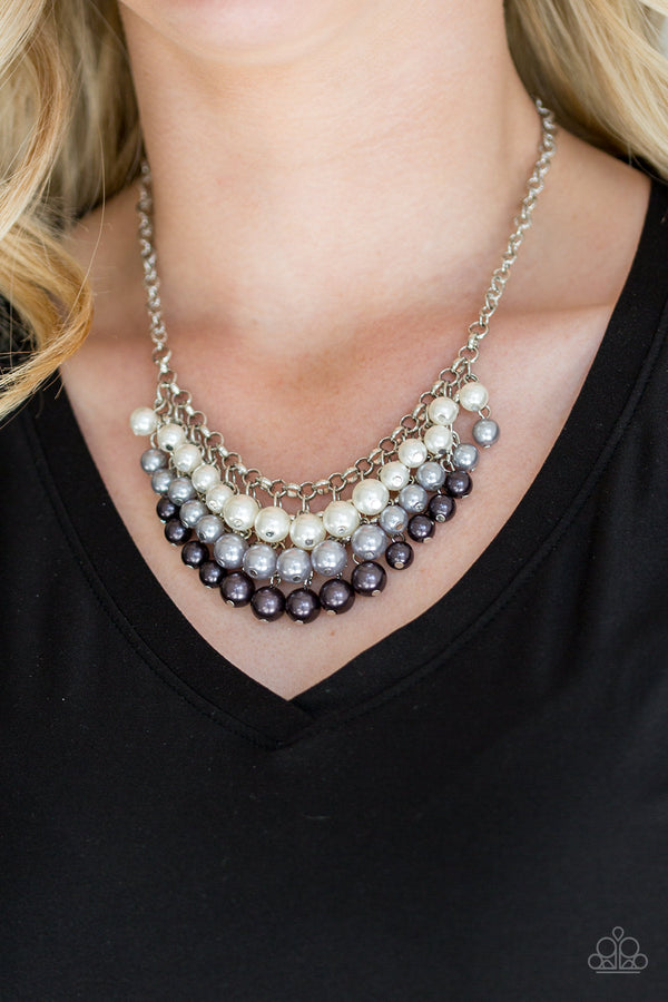 Run For The HEELS! - Gray Multi Necklace