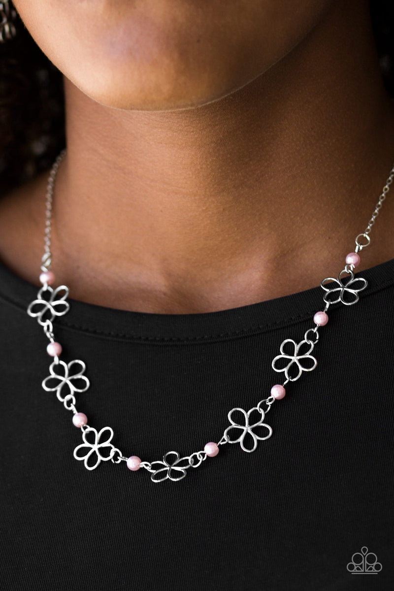 Always Abloom - Pink Necklace