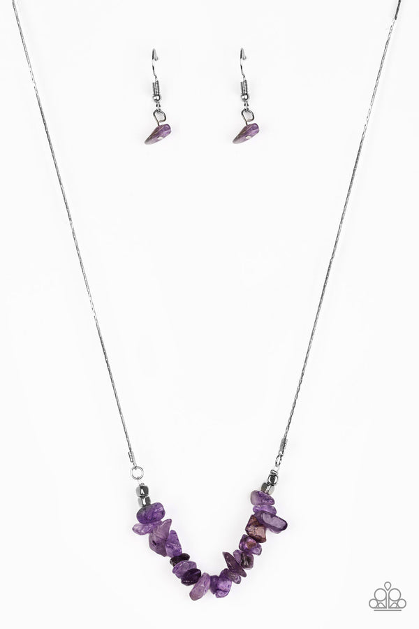 Back To Nature - Purple Necklace