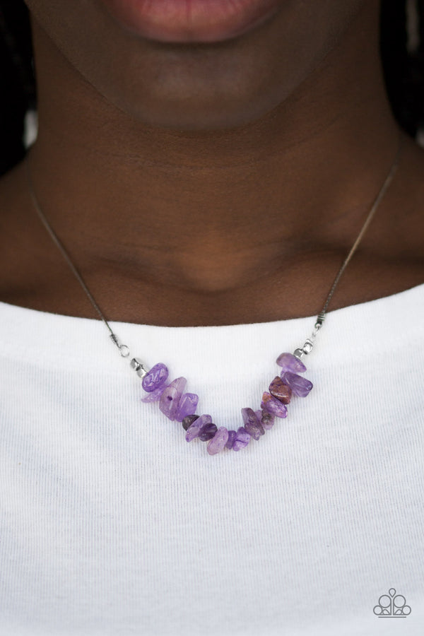 Back To Nature - Purple Necklace