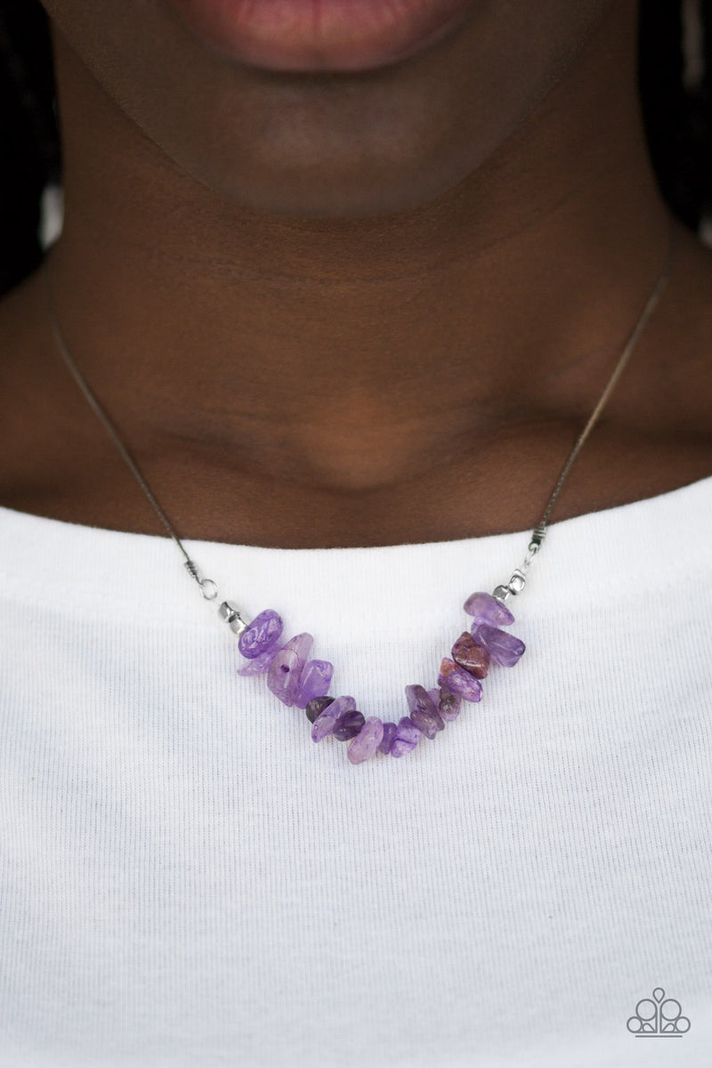 Back To Nature - Purple Necklace