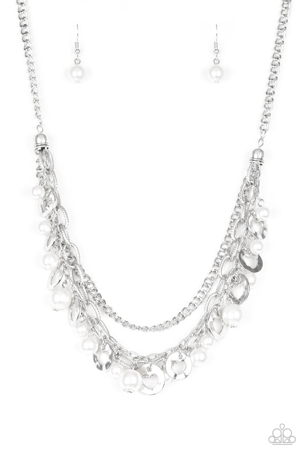 Hoppin Hearts - White Necklace