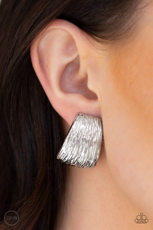Superstar Shimmer - Silver Earrings