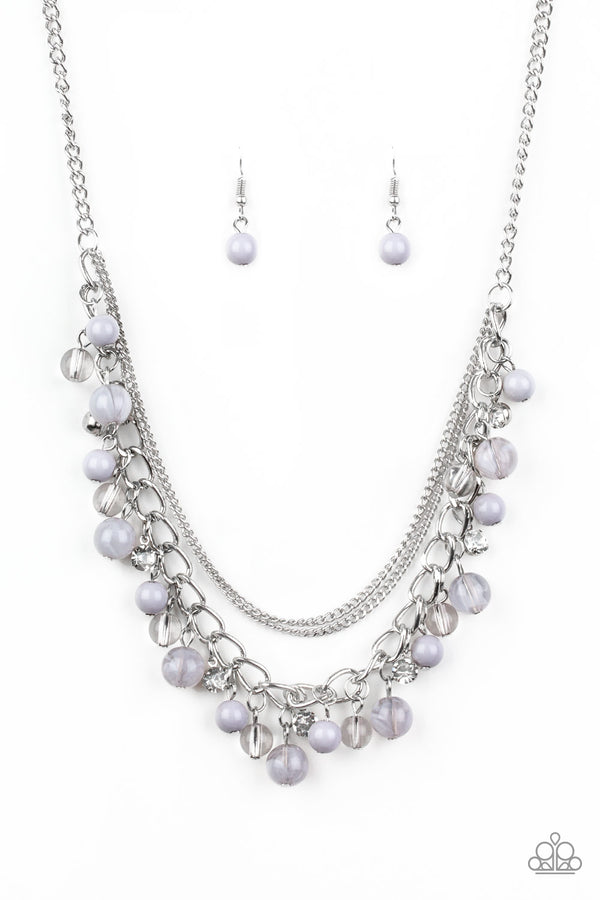 Wait and SEA - Silver Necklace