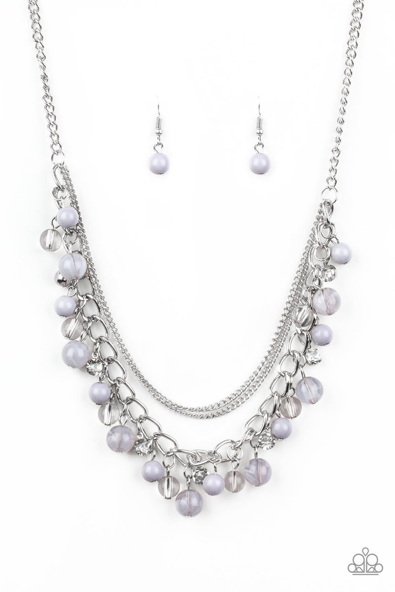 Wait and SEA - Silver Necklace