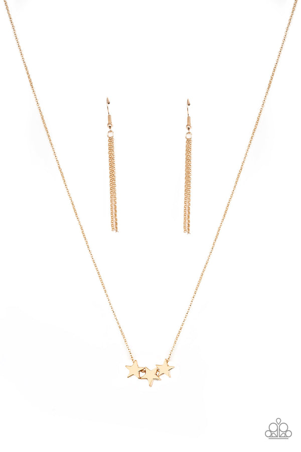 Shoot For The Stars - Gold Necklace