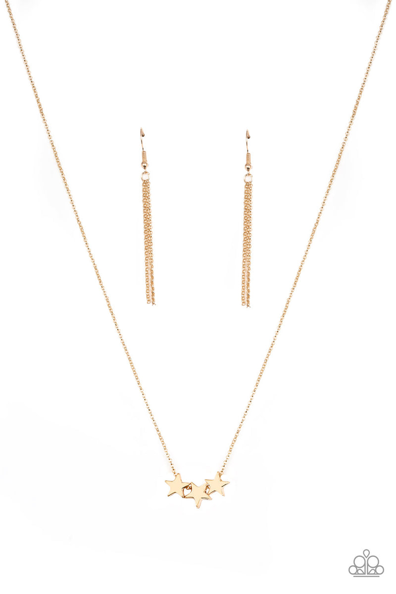Shoot For The Stars - Gold Necklace