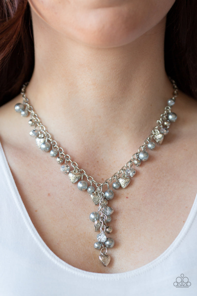 Vintage Heartthrob - Silver Necklace