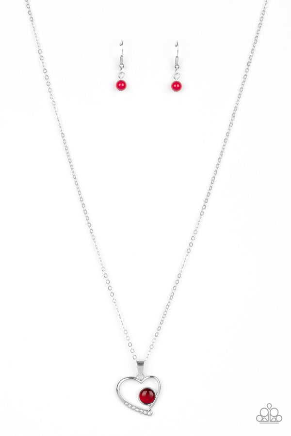 Heart Full of Love - Red Necklace