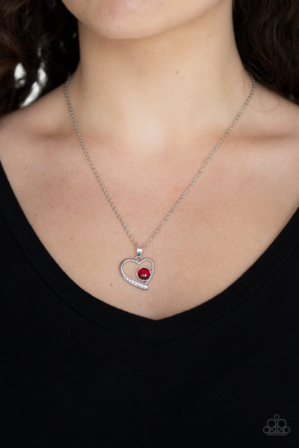 Heart Full of Love - Red Necklace