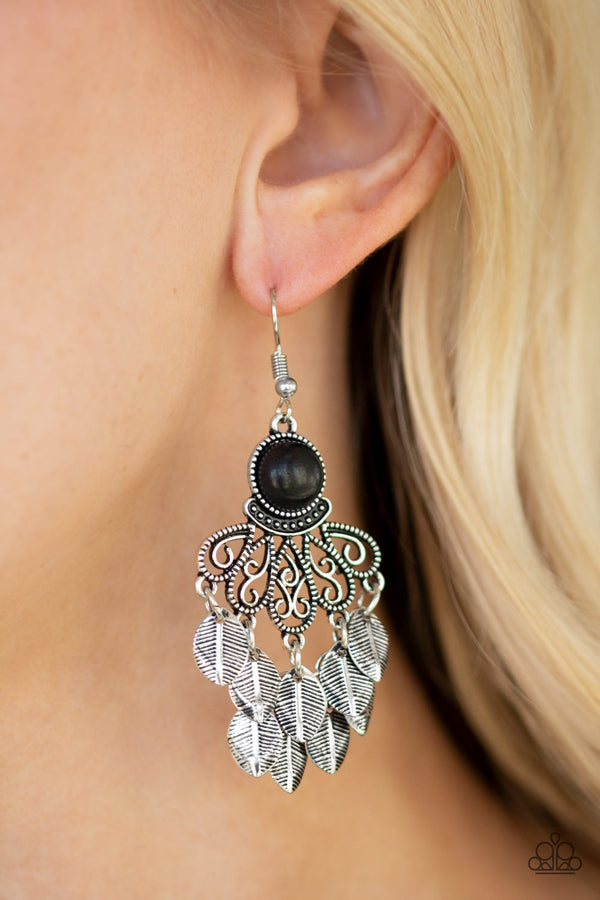 A Bit On The Wildside - Black Earring