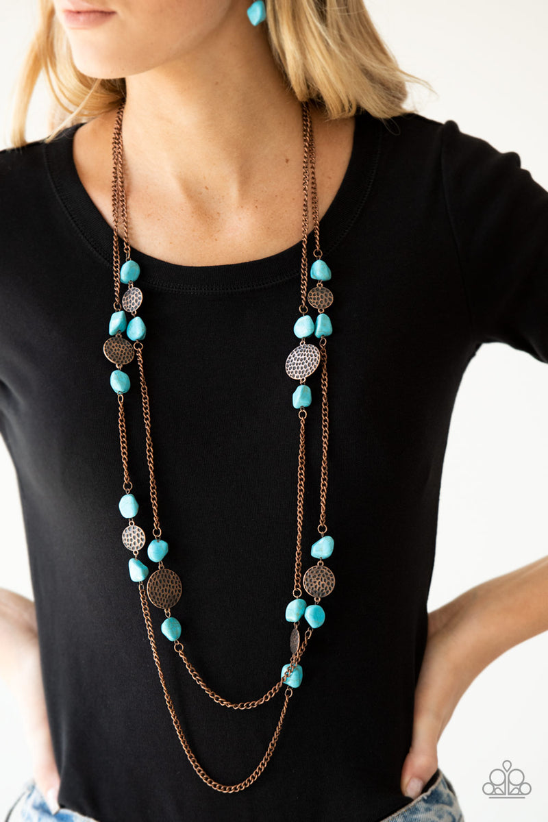 Mountain Movement - Copper Necklace