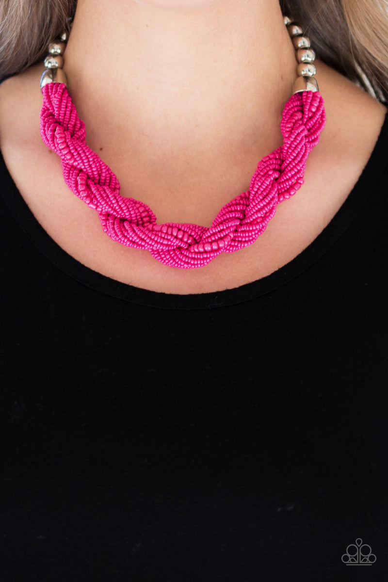 Savannah Surfin' - Pink Necklace
