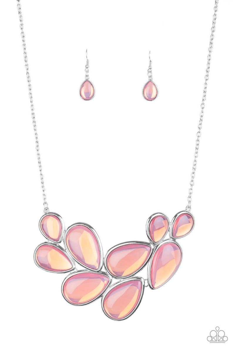 Iridescently Irresistible - Pink Necklace