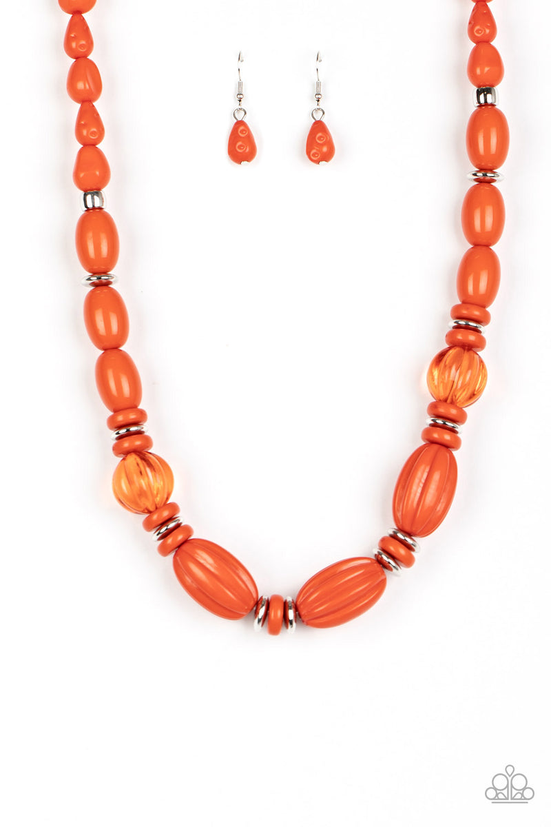 High Alert - Orange Necklace