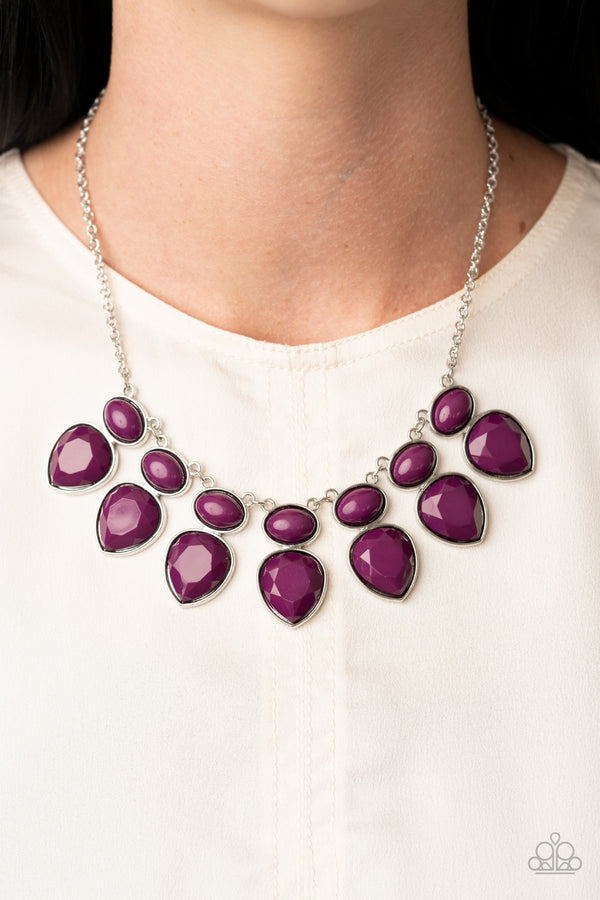 Modern Masquerade - Purple Necklace