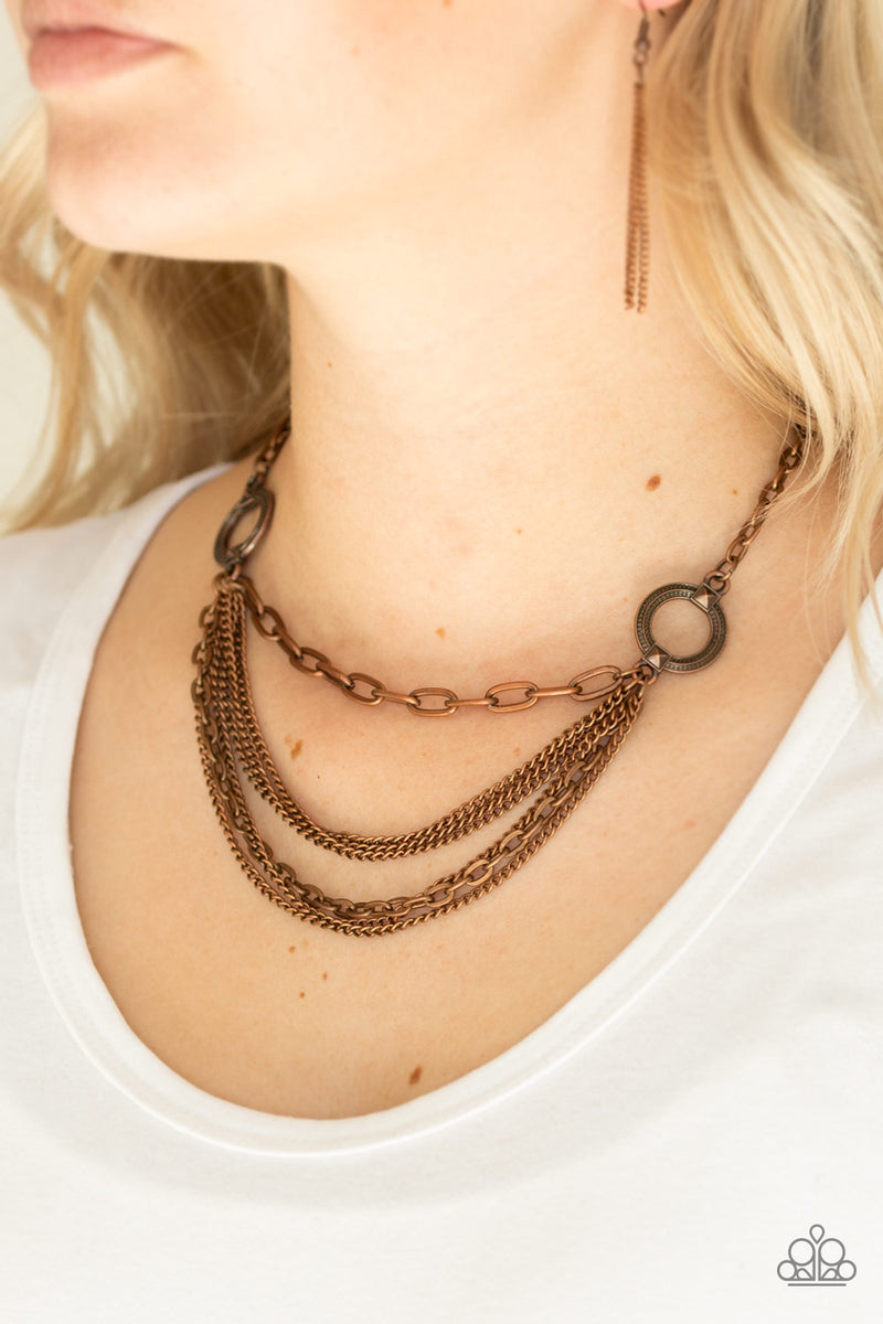 CHAINS Of Command - Copper Necklace