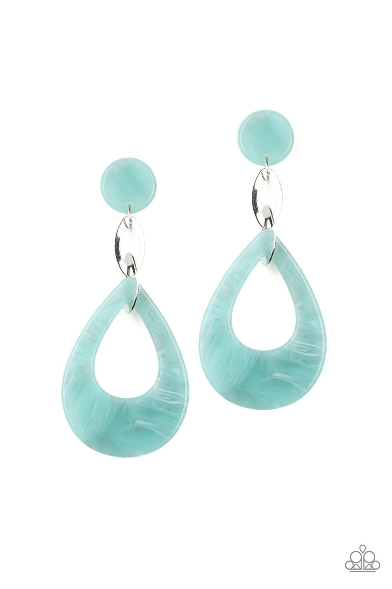 Beach Oasis - Blue Earring