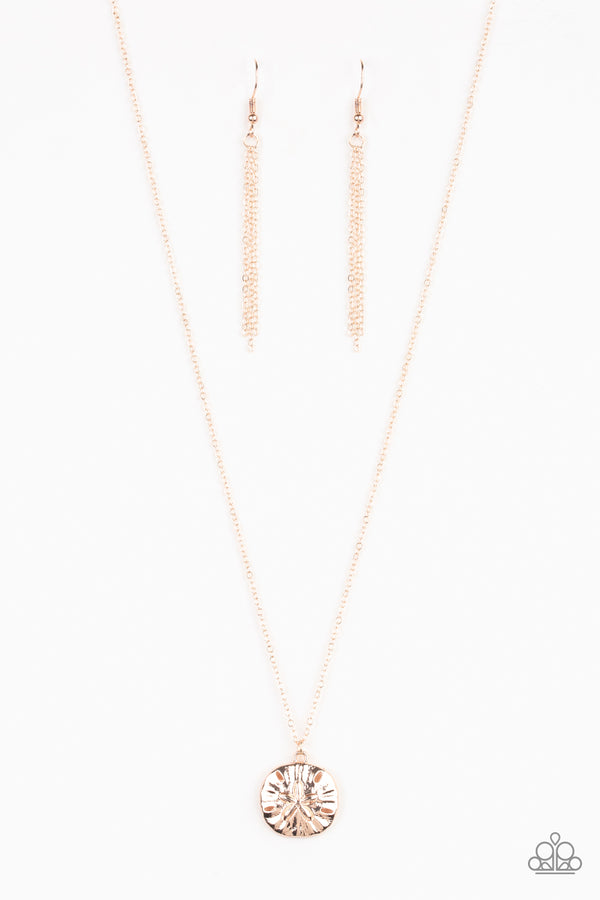Sand Dollar Shores - Rose Gold Necklace
