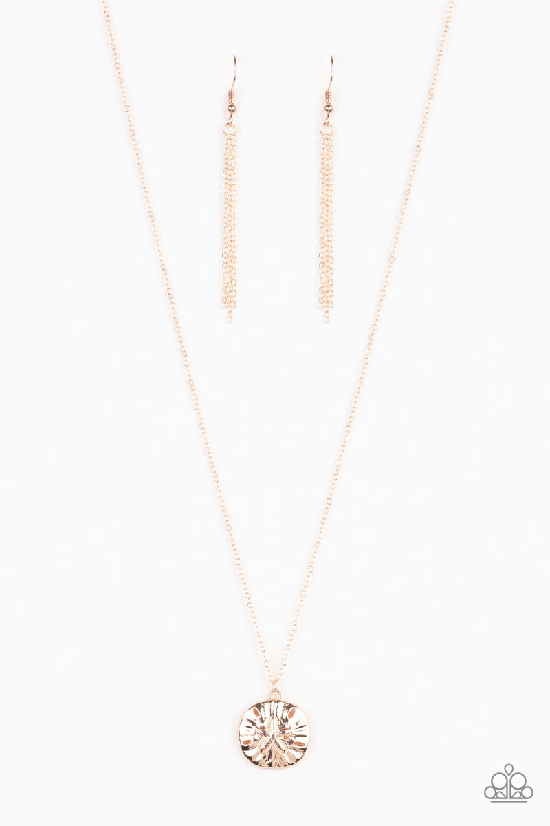 Sand Dollar Shores - Rose Gold Necklace