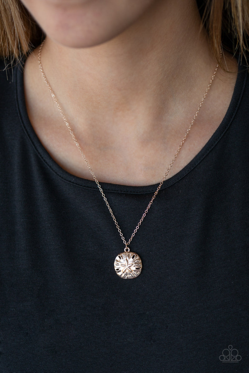 Sand Dollar Shores - Rose Gold Necklace