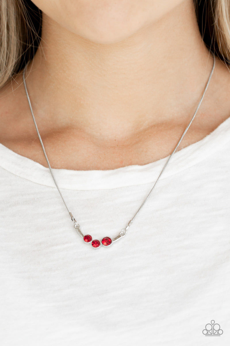 Sparkling Stargazer - Red Necklace