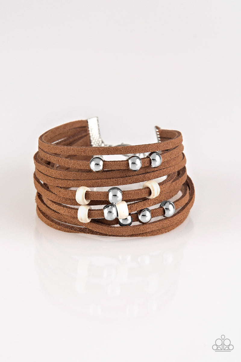 Colorfully Coachella - White Urban Bracelet