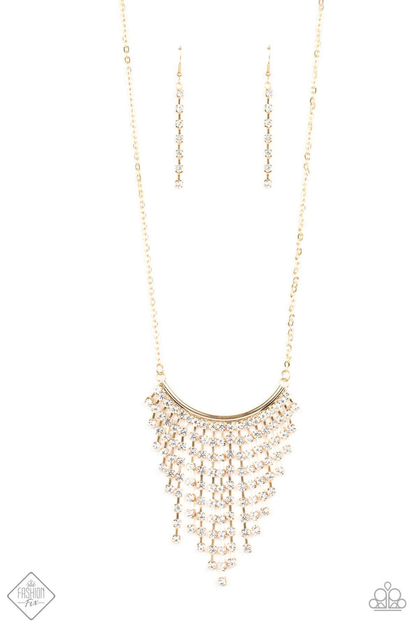 Glitter Bomb - Gold Necklace