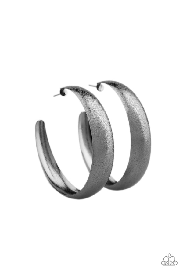 HOOPS! I Did It Again – Black Gunmetal Hoop Earrings | 2019 Convention Exclusive