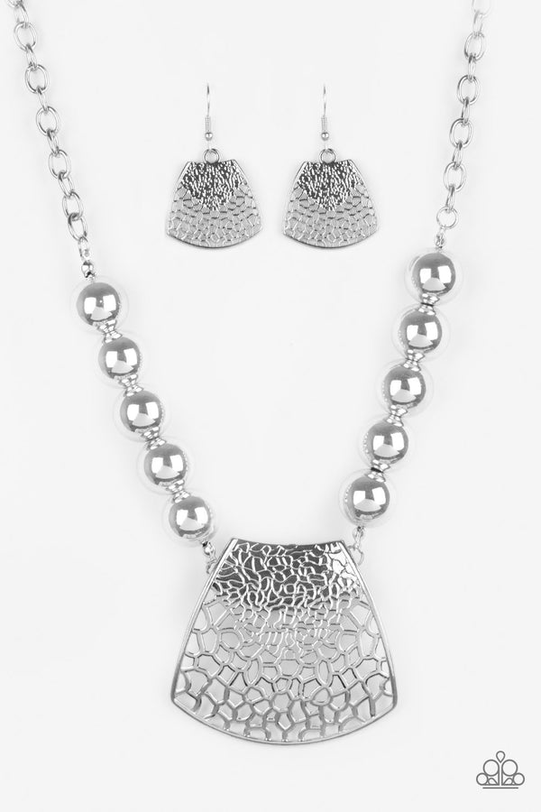 Large and In Charge - Silver Necklace