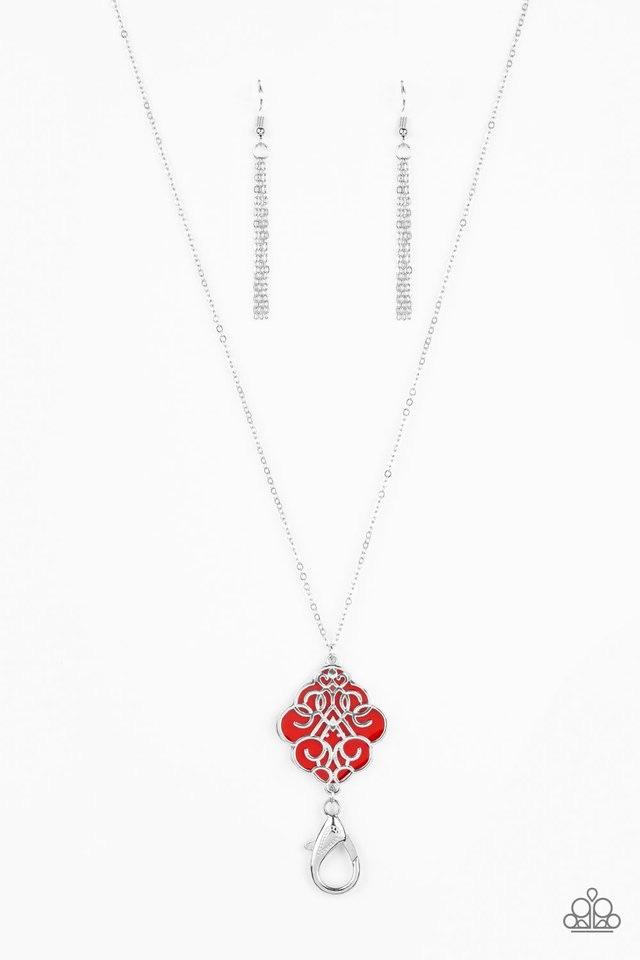 Malibu Mandala - Red Lanyard