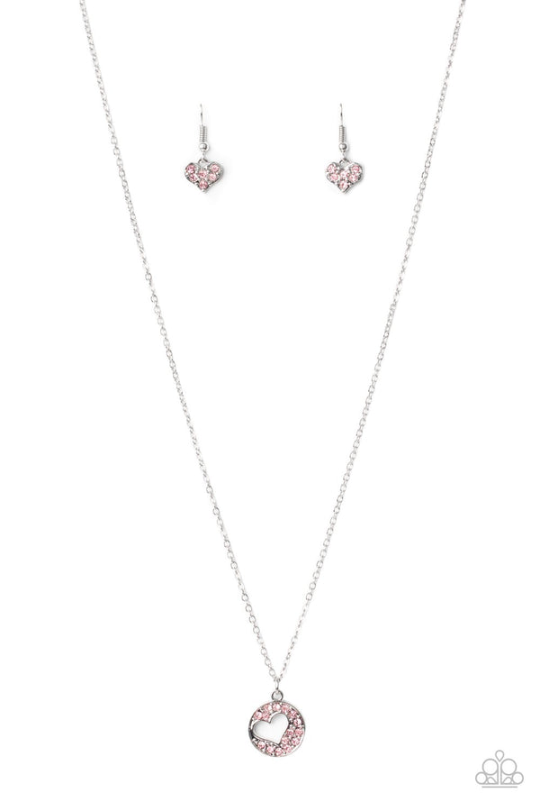 Bare Your Heart - Pink Necklace