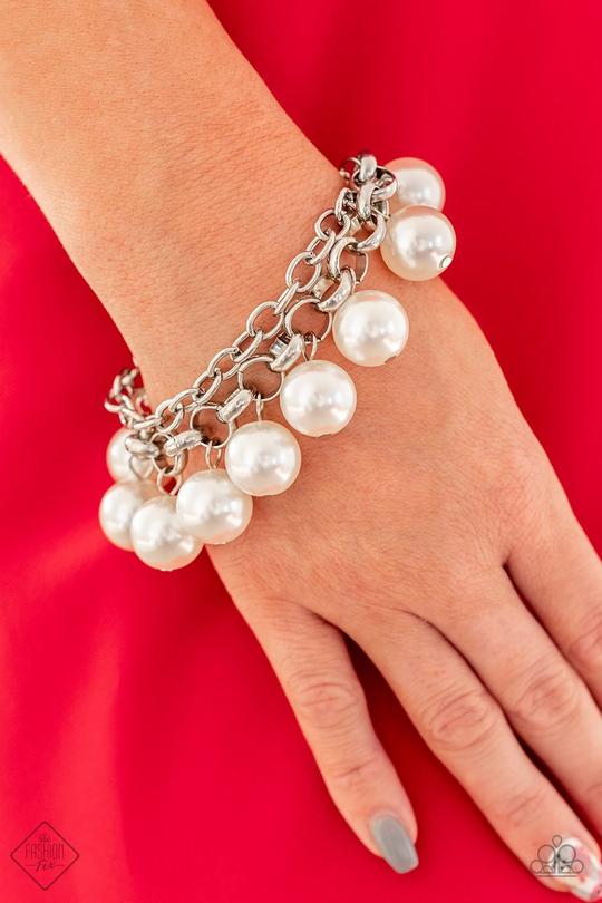 Word on Wall Street- Pearl Bracelet